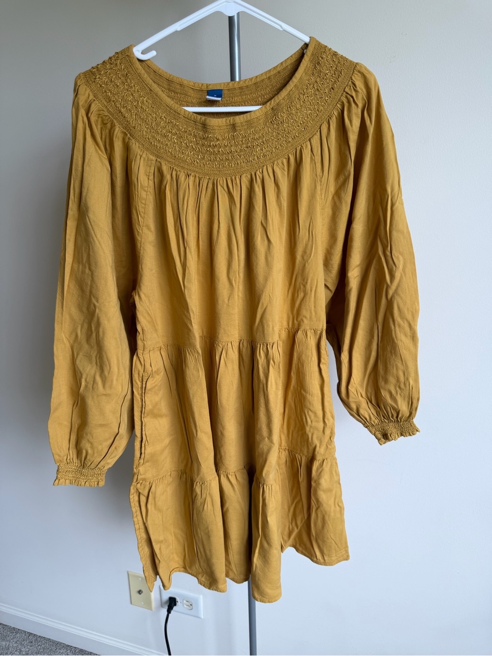 Old Navy Mustard Yellow Midi Dress